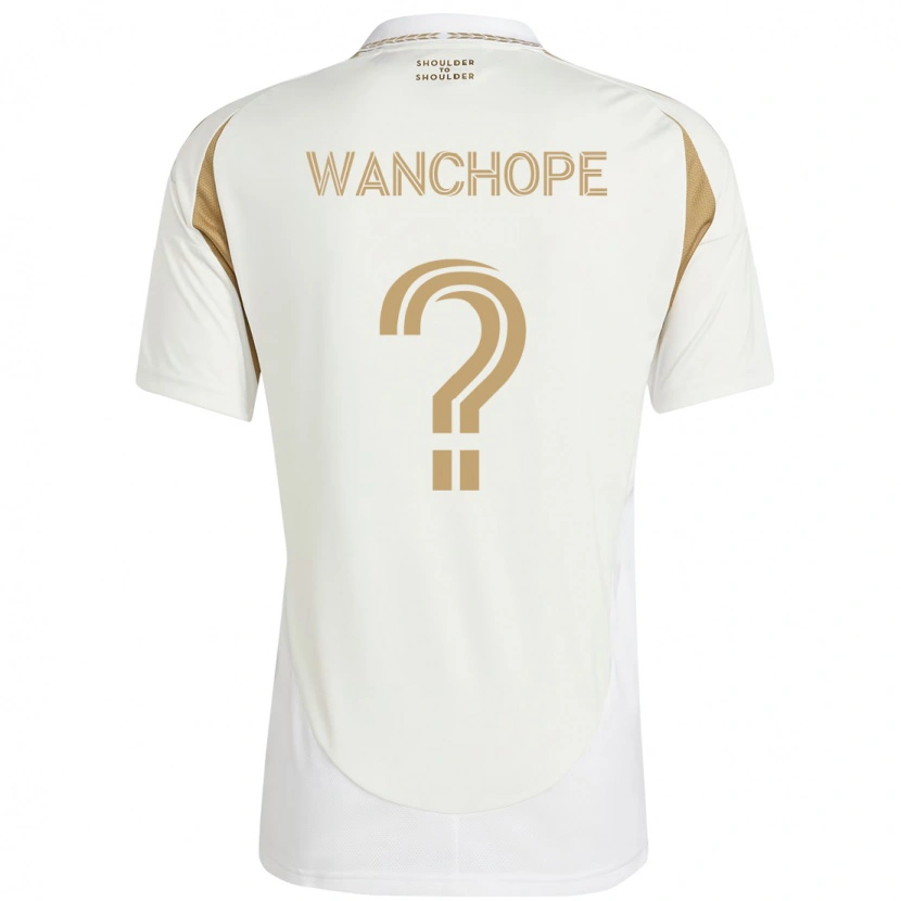 Danxen Enfant Maillot Matías Wanchope #0 Noir Marron Tenues Extérieur 2025/26 T-Shirt