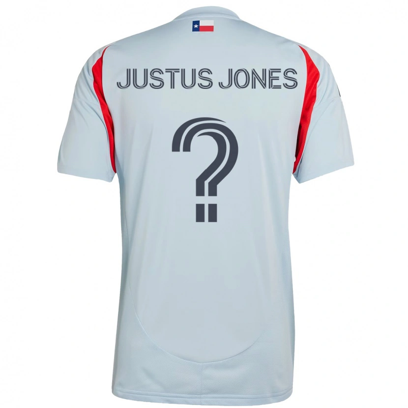 Danxen Enfant Maillot Justus Jones #0 Rouge Bleu Marine Tenues Extérieur 2025/26 T-Shirt