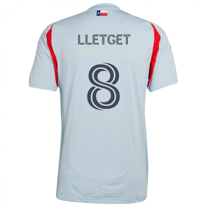 Danxen Enfant Maillot Sebastian Lletget #8 Rouge Bleu Marine Tenues Extérieur 2025/26 T-Shirt
