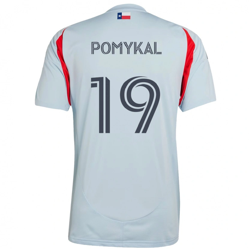 Danxen Enfant Maillot Paxton Pomykal #19 Rouge Bleu Marine Tenues Extérieur 2025/26 T-Shirt