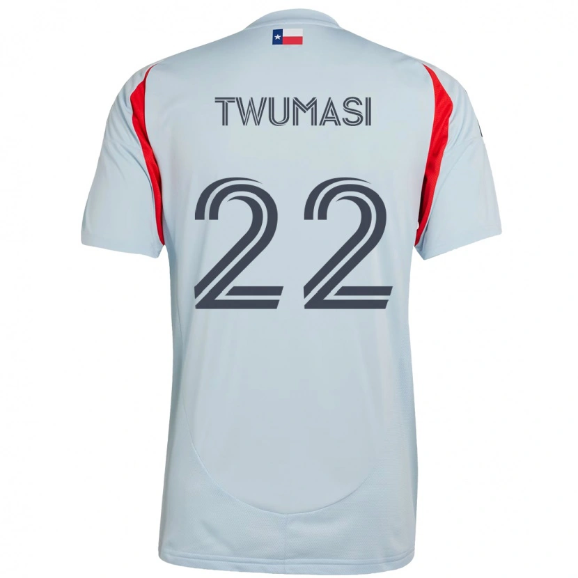 Danxen Enfant Maillot Ema Twumasi #22 Rouge Bleu Marine Tenues Extérieur 2025/26 T-Shirt