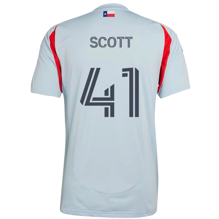 Danxen Enfant Maillot Tarik Scott #41 Rouge Bleu Marine Tenues Extérieur 2025/26 T-Shirt