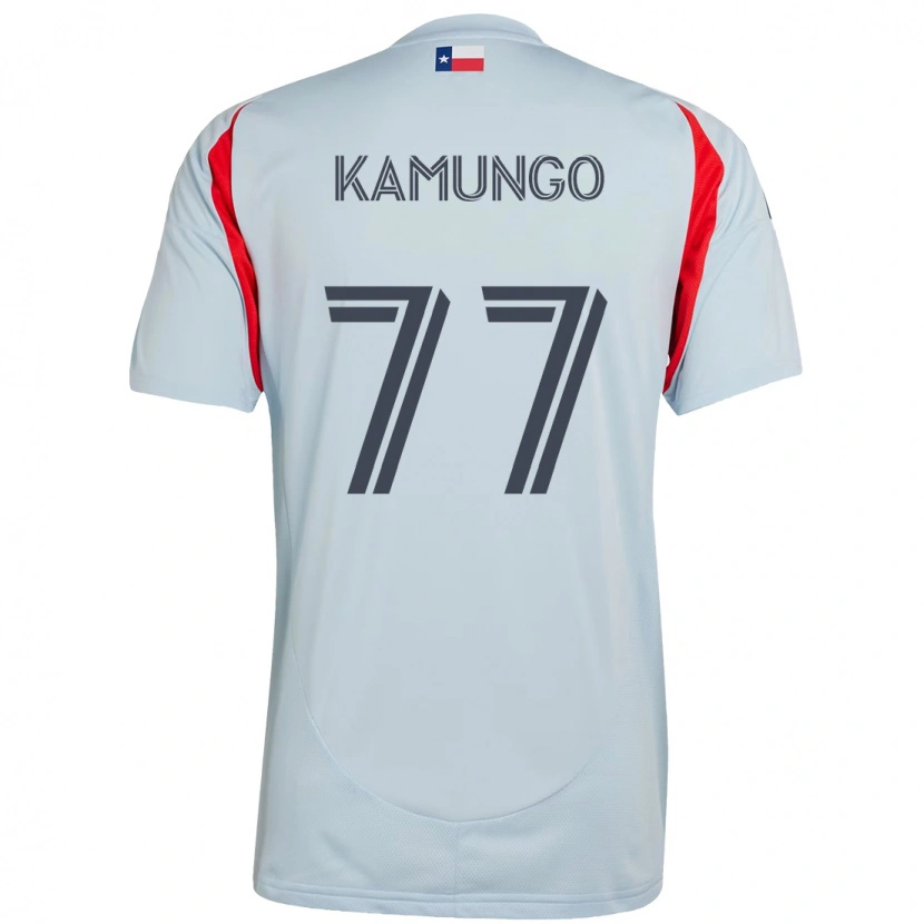 Danxen Enfant Maillot Bernard Kamungo #77 Rouge Bleu Marine Tenues Extérieur 2025/26 T-Shirt
