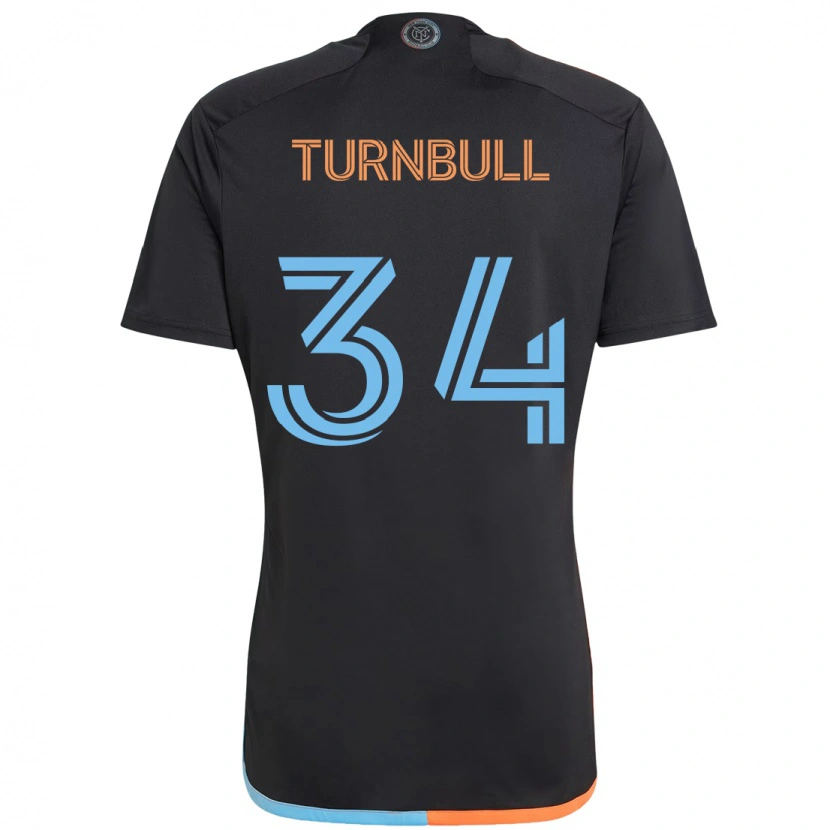Danxen Enfant Maillot Stephen Turnbull #34 Bleu Clair Tenues Extérieur 2025/26 T-Shirt