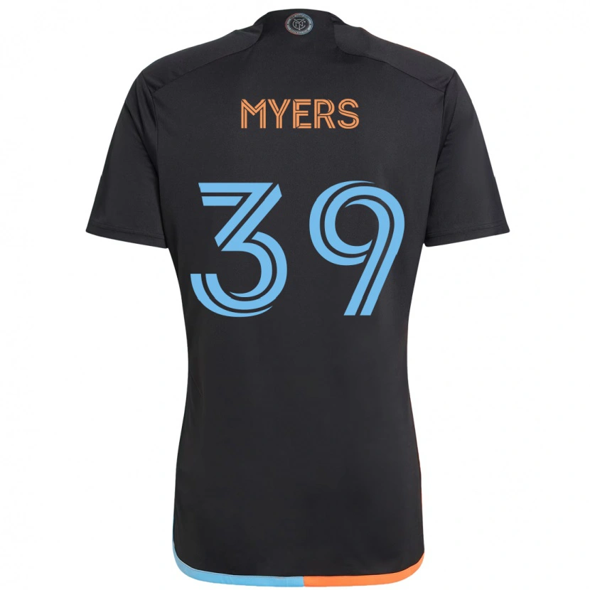 Danxen Enfant Maillot Md Myers #39 Noir Bleu Orange Tenues Extérieur 2025/26 T-Shirt