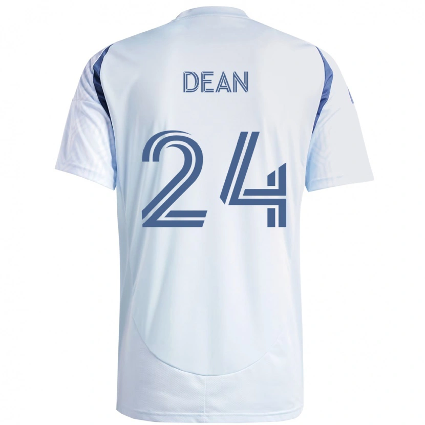 Danxen Enfant Maillot Jonathan Dean #24 Bleu Ciel Clair Bleu Tenues Extérieur 2025/26 T-Shirt
