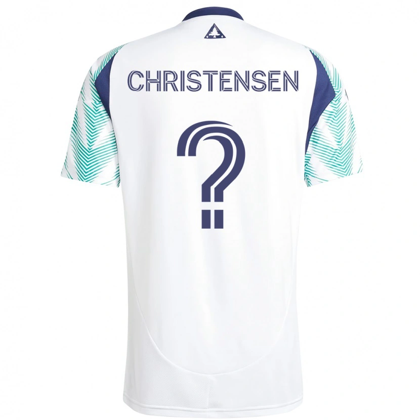 Danxen Enfant Maillot Kevin Christensen #0 Bleu Rouge Tenues Extérieur 2025/26 T-Shirt