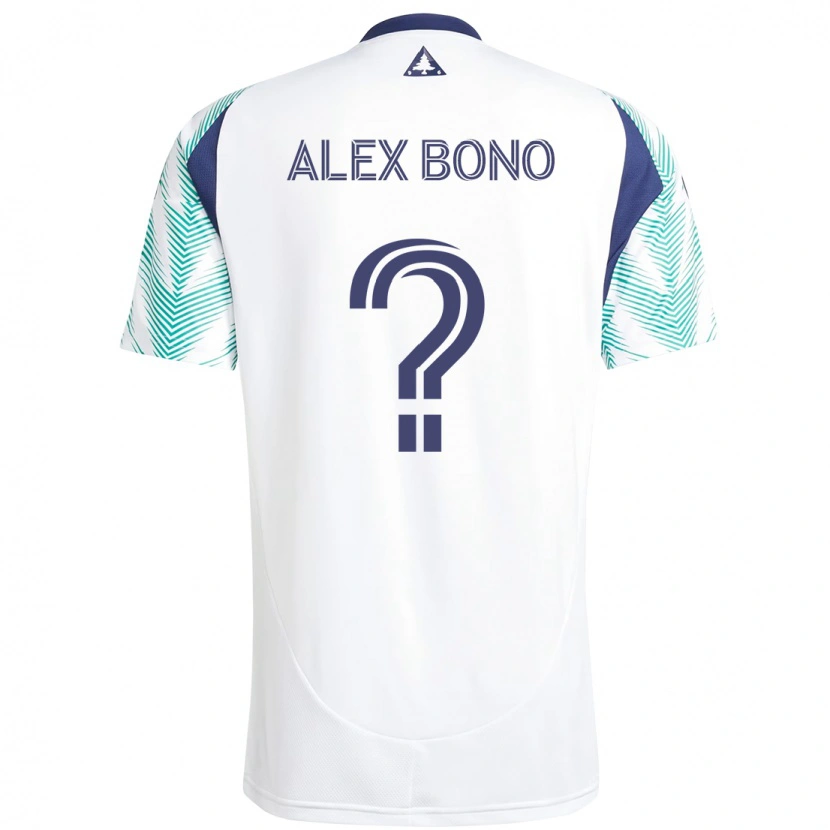 Danxen Enfant Maillot Alex Bono #0 Bleu Rouge Tenues Extérieur 2025/26 T-Shirt