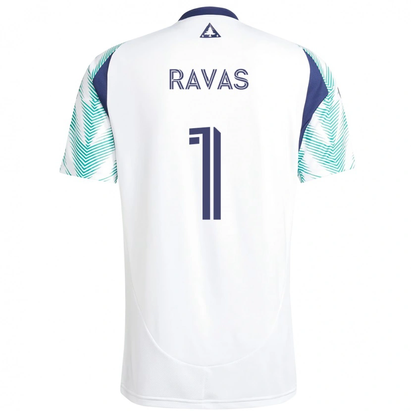 Danxen Enfant Maillot Henrich Ravas #1 Bleu Rouge Tenues Extérieur 2025/26 T-Shirt