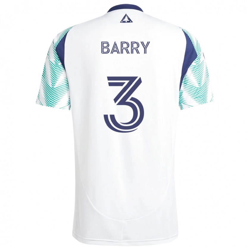Danxen Enfant Maillot Hesron Barry #3 Bleu Rouge Tenues Extérieur 2025/26 T-Shirt
