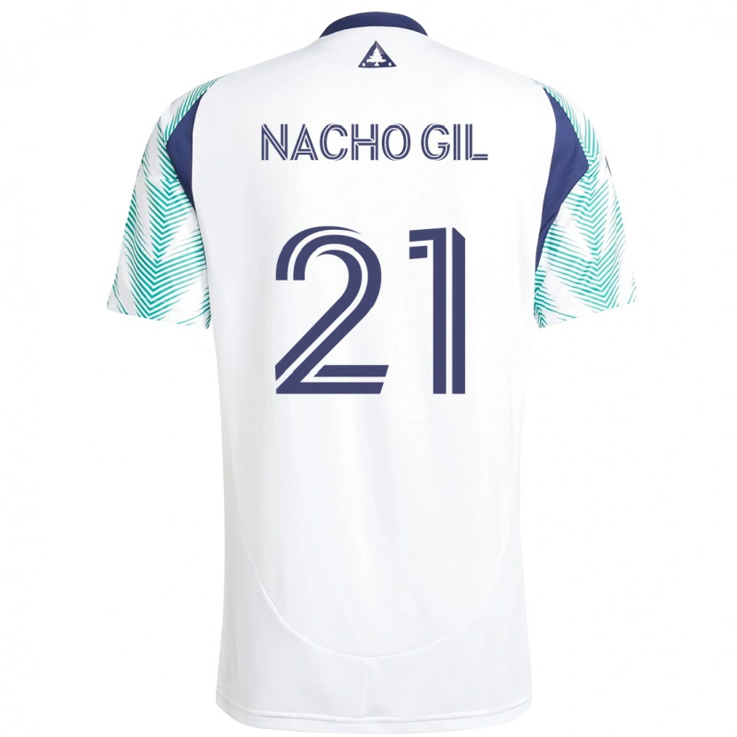 Danxen Enfant Maillot Nacho Gil #21 Bleu Rouge Tenues Extérieur 2025/26 T-Shirt
