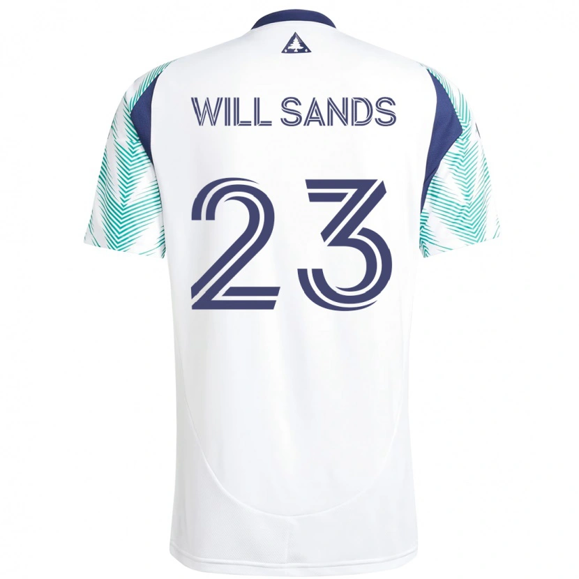 Danxen Enfant Maillot Will Sands #23 Bleu Rouge Tenues Extérieur 2025/26 T-Shirt