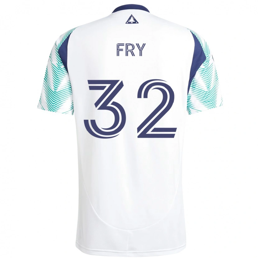Danxen Enfant Maillot Malcolm Fry #32 Bleu Rouge Tenues Extérieur 2025/26 T-Shirt