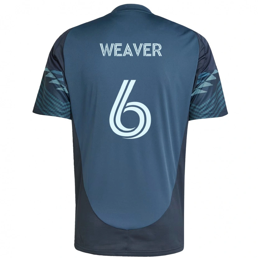 Danxen Enfant Maillot Morgan Weaver #6 Bleu Clair Tenues Extérieur 2025/26 T-Shirt