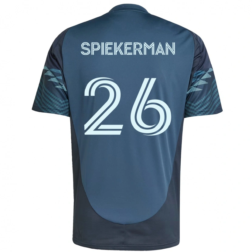 Danxen Enfant Maillot Stephanie Spiekerman #26 Bleu Clair Tenues Extérieur 2025/26 T-Shirt