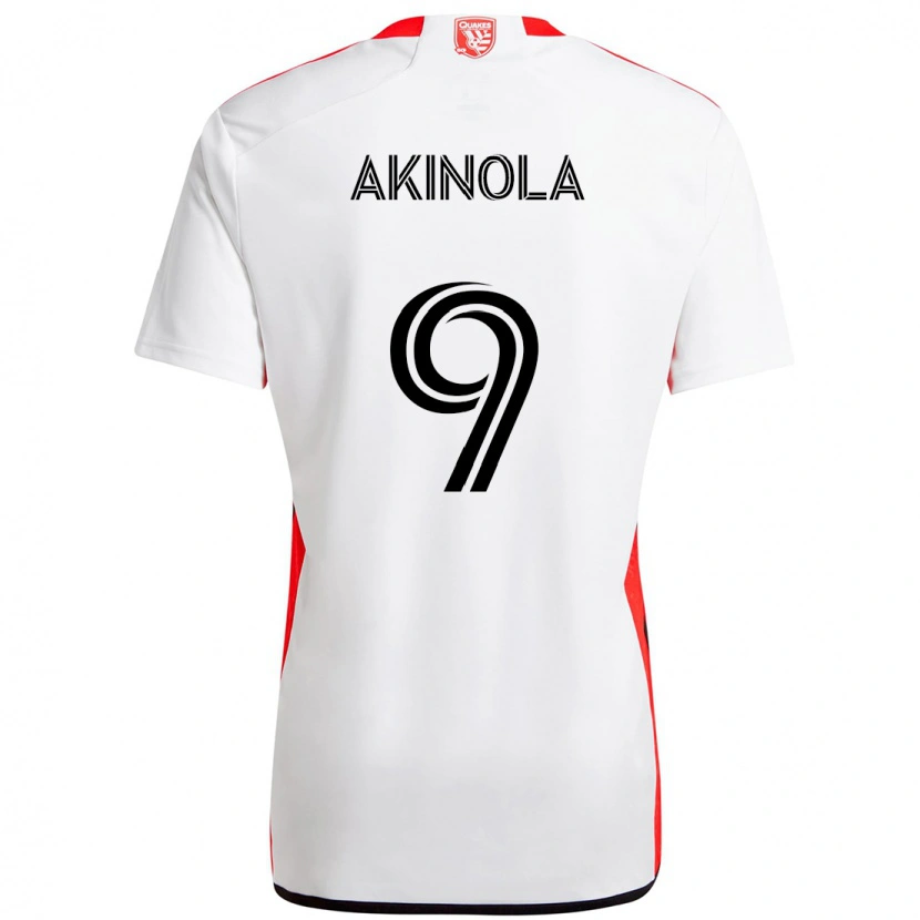 Danxen Enfant Maillot Ayo Akinola #9 Noir Bleu Foncé Tenues Extérieur 2025/26 T-Shirt
