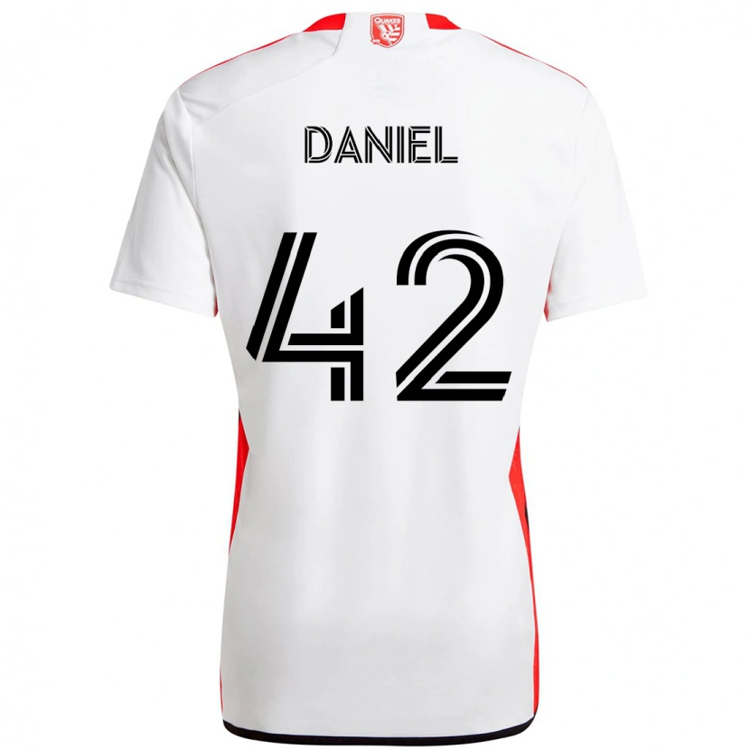 Danxen Enfant Maillot Daniel #42 Noir Bleu Foncé Tenues Extérieur 2025/26 T-Shirt