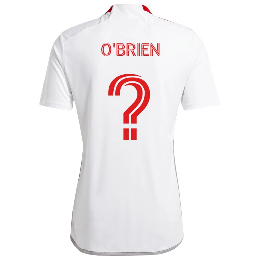 Danxen Enfant Maillot Alexander O'brien #0 Rouge Blanc Tenues Extérieur 2025/26 T-Shirt