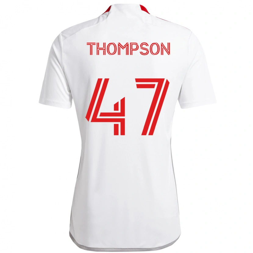 Danxen Enfant Maillot Kosi Thompson #47 Rouge Blanc Tenues Extérieur 2025/26 T-Shirt