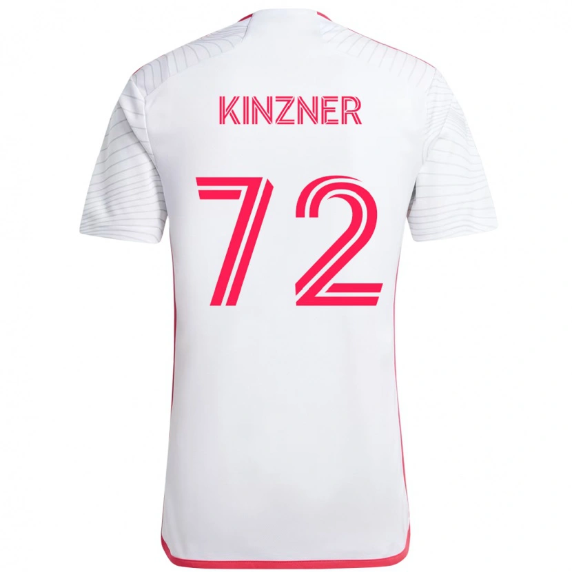 Danxen Enfant Maillot Eric Kinzner #72 Blanc Magenta Tenues Extérieur 2025/26 T-Shirt