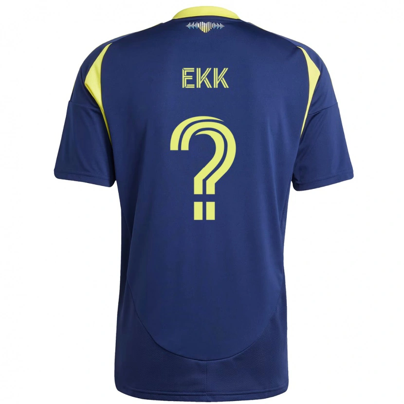 Danxen Enfant Maillot Maximus Ekk #0 Bleu Marine Jaune Tenues Extérieur 2025/26 T-Shirt