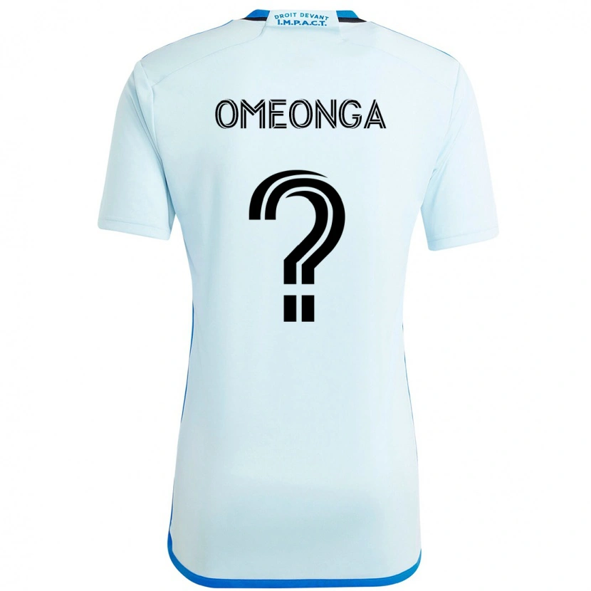Danxen Enfant Maillot Jeremie Omeonga #0 Bleu Ciel Bleu Foncé Tenues Extérieur 2025/26 T-Shirt