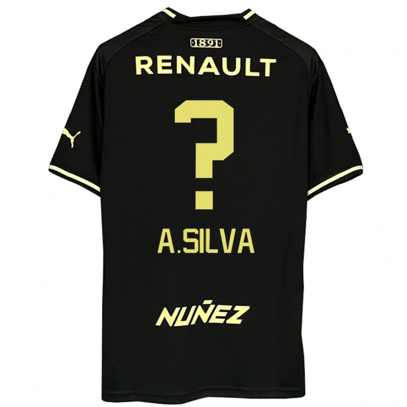 Danxen Enfant Maillot Ademir Silva #0 Jaune Noir Tenues Extérieur 2025/26 T-Shirt