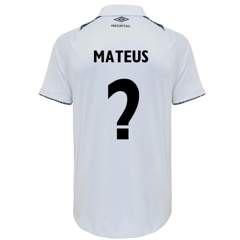 Danxen Enfant Maillot Mateus #0 Bleu Noir Blanc Tenues Extérieur 2025/26 T-Shirt