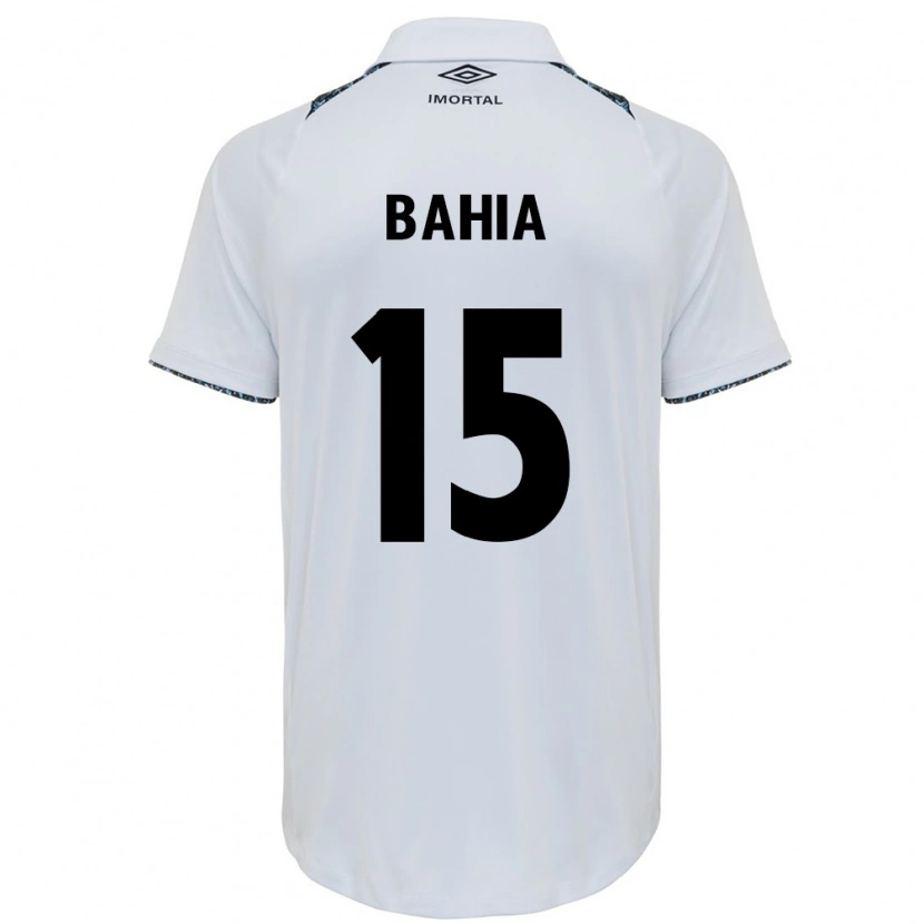 Danxen Enfant Maillot Raíssa Bahia #15 Blanc Bleu Tenues Extérieur 2025/26 T-Shirt