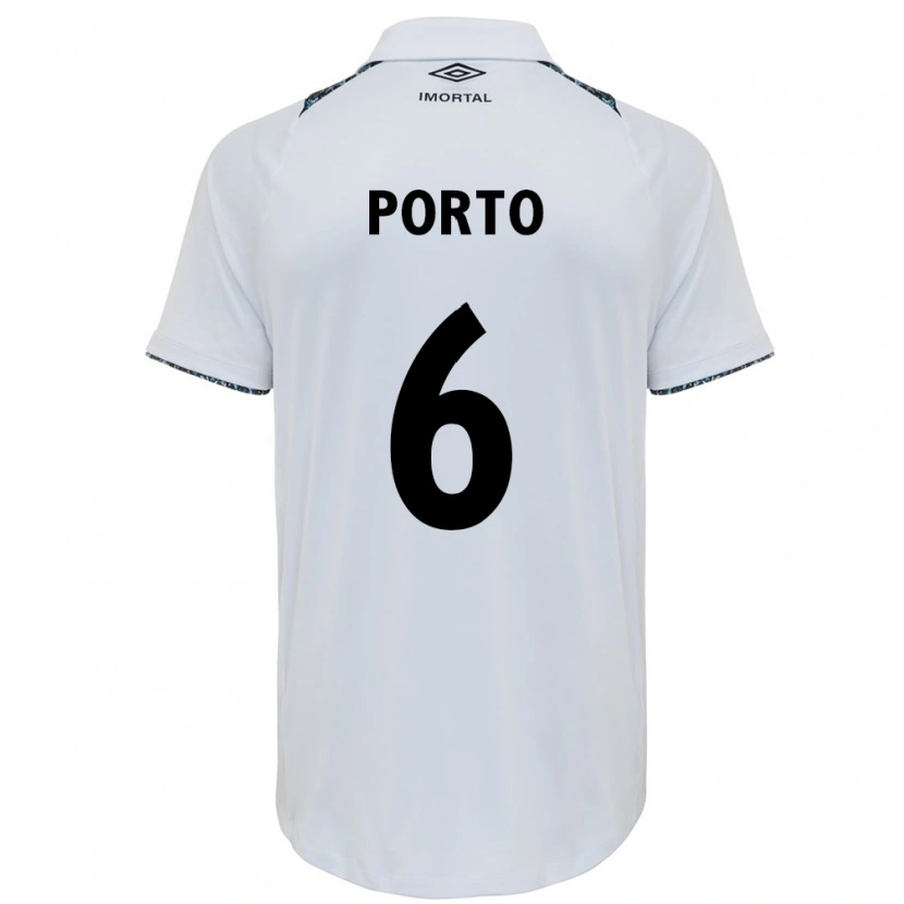Danxen Enfant Maillot Ana Cristina Villela Porto #6 Bleu Noir Blanc Tenues Extérieur 2025/26 T-Shirt