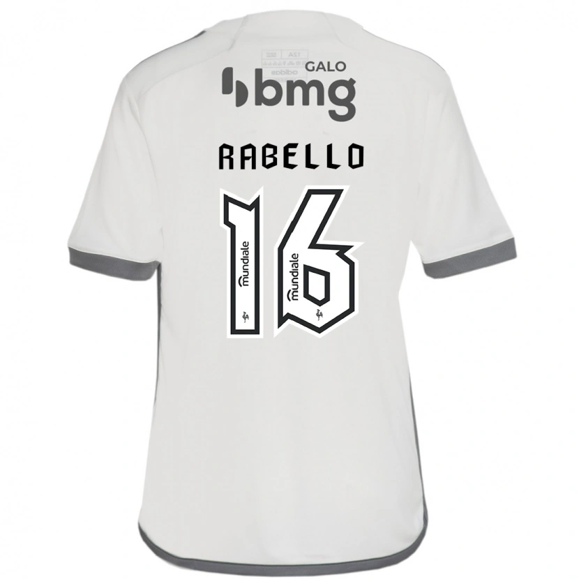 Danxen Enfant Maillot Igor Rabello #16 Blanc Cassé Tenues Extérieur 2025/26 T-Shirt