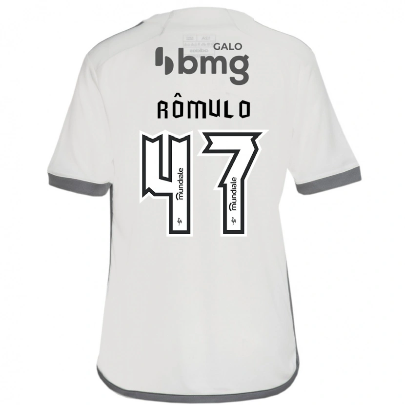 Danxen Enfant Maillot Rômulo #47 Blanc Cassé Tenues Extérieur 2025/26 T-Shirt