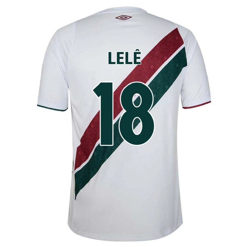 Danxen Enfant Maillot Lelê #18 Vert Bordeaux Blanc Tenues Extérieur 2025/26 T-Shirt