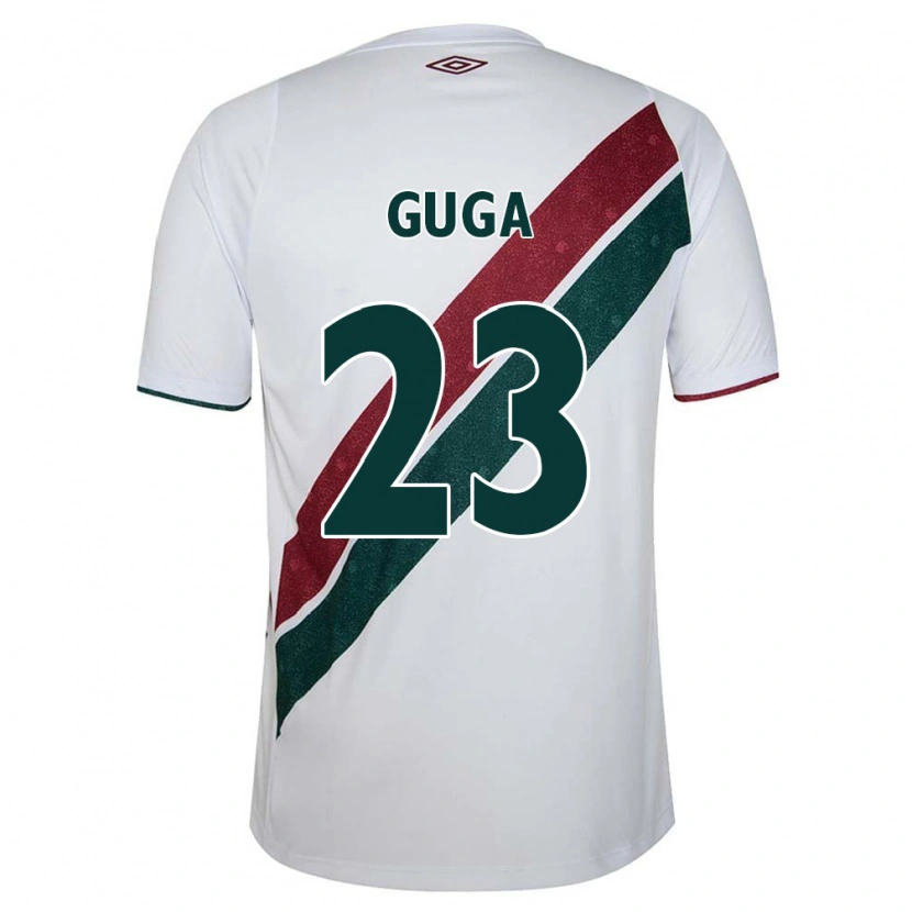 Danxen Enfant Maillot Guga #23 Vert Bordeaux Blanc Tenues Extérieur 2025/26 T-Shirt