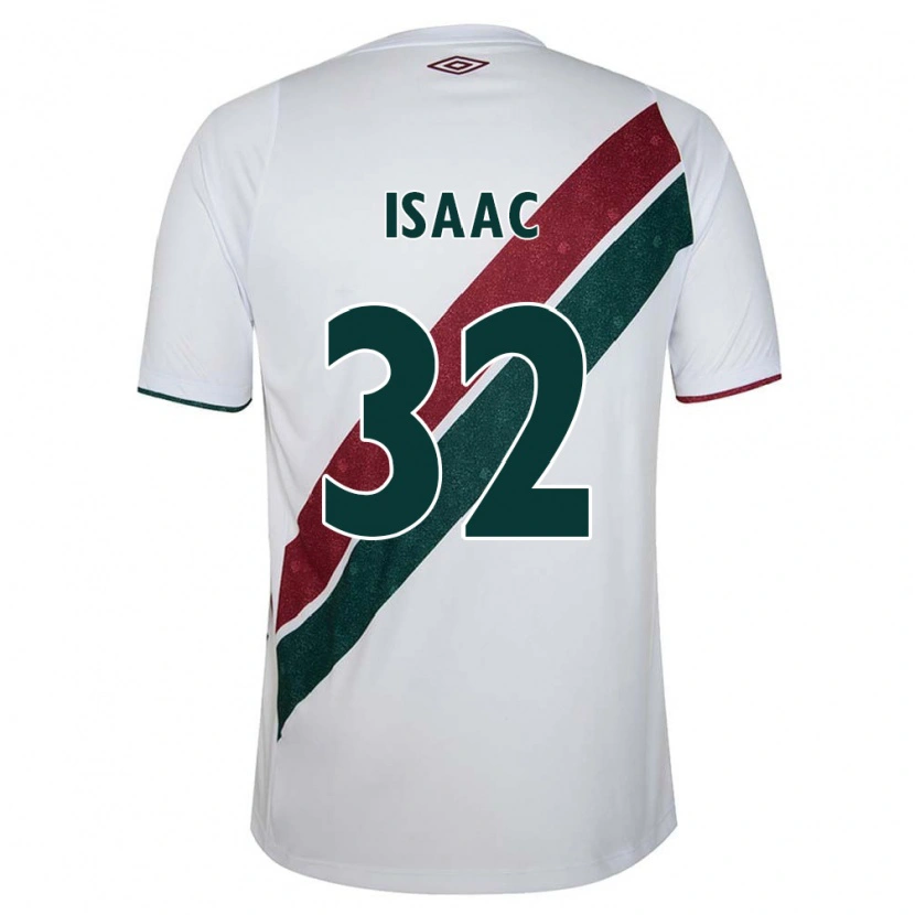 Danxen Enfant Maillot Isaac #32 Vert Bordeaux Blanc Tenues Extérieur 2025/26 T-Shirt