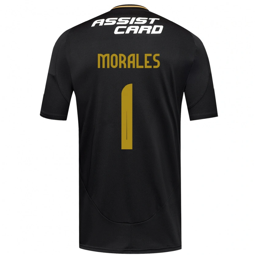 Danxen Enfant Maillot Benjamín Morales #1 Noir Blanc Jaune Tenues Extérieur 2025/26 T-Shirt