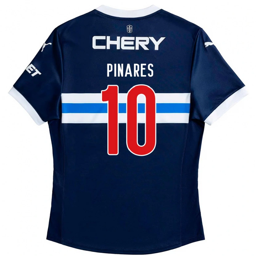 Danxen Enfant Maillot Cesar Pinares #10 Noir Bleu Tenues Extérieur 2025/26 T-Shirt