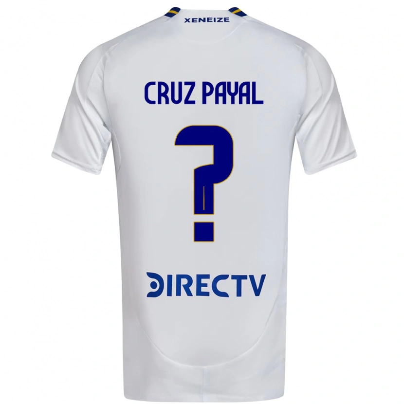 Danxen Enfant Maillot Juan Cruz Payal #0 Bleu Royal Jaune Tenues Extérieur 2025/26 T-Shirt