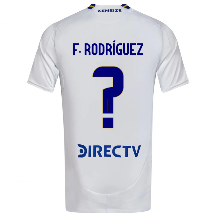 Danxen Enfant Maillot Fernando Rodríguez #0 Bleu Royal Jaune Tenues Extérieur 2025/26 T-Shirt