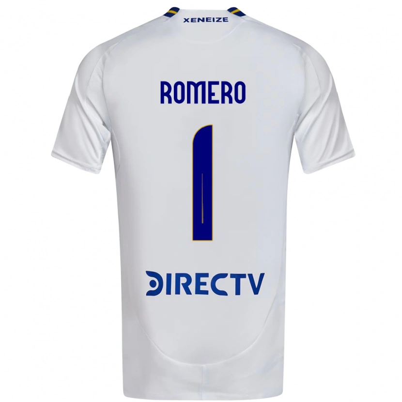 Danxen Enfant Maillot Sergio Romero #1 Bleu Royal Jaune Tenues Extérieur 2025/26 T-Shirt