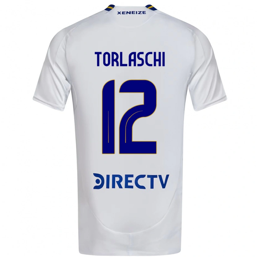 Danxen Enfant Maillot Lucas Torlaschi #12 Bleu Royal Jaune Tenues Extérieur 2025/26 T-Shirt