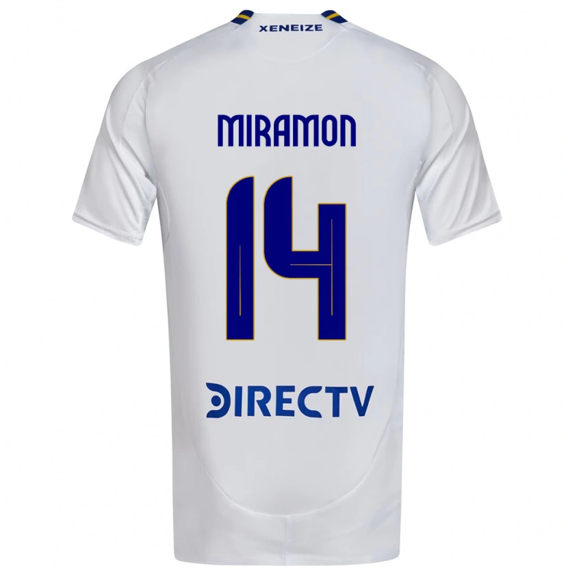 Danxen Enfant Maillot Ignacio Miramón #14 Bleu Royal Jaune Tenues Extérieur 2025/26 T-Shirt
