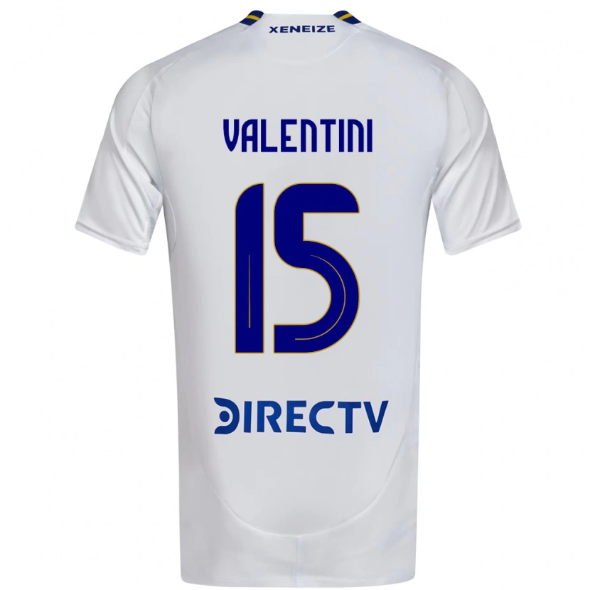 Danxen Enfant Maillot Nicolas Valentini #15 Bleu Royal Jaune Tenues Extérieur 2025/26 T-Shirt