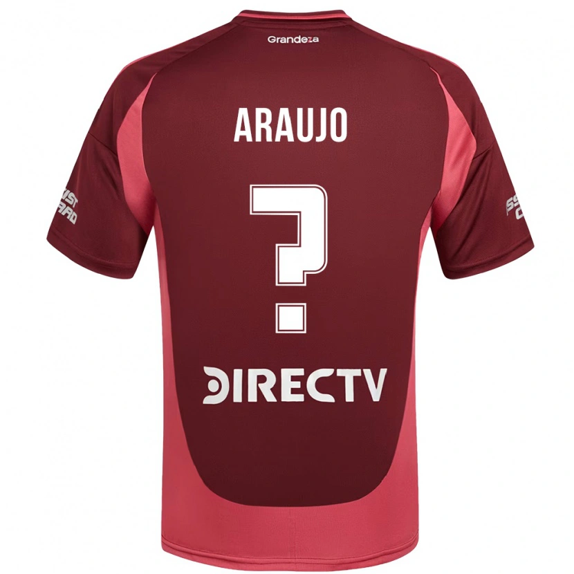 Danxen Enfant Maillot Alexis Araujo #0 Bordeaux Magenta Tenues Extérieur 2025/26 T-Shirt