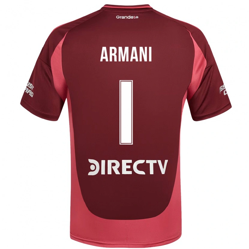 Danxen Enfant Maillot Franco Armani #1 Bordeaux Magenta Tenues Extérieur 2025/26 T-Shirt