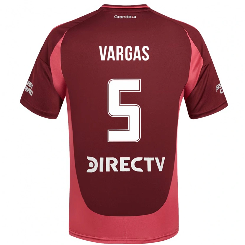 Danxen Enfant Maillot Agustina Vargas #5 Bordeaux Magenta Tenues Extérieur 2025/26 T-Shirt