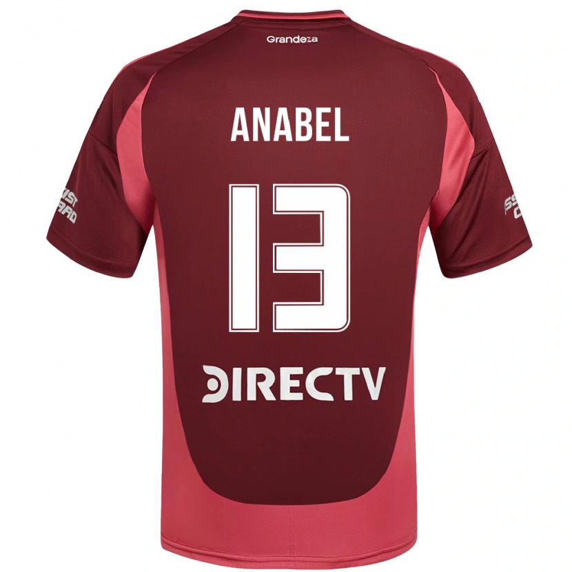 Danxen Enfant Maillot Giuliana Anabel González Ranzuglia #13 Bordeaux Magenta Tenues Extérieur 2025/26 T-Shirt