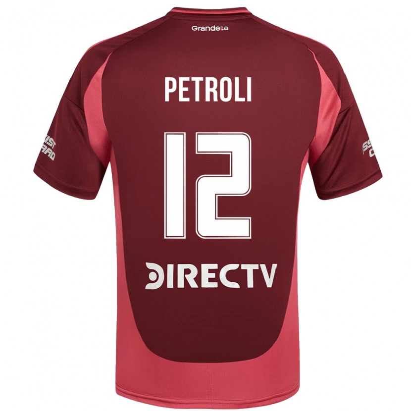 Danxen Enfant Maillot Franco Petroli #12 Bordeaux Magenta Tenues Extérieur 2025/26 T-Shirt