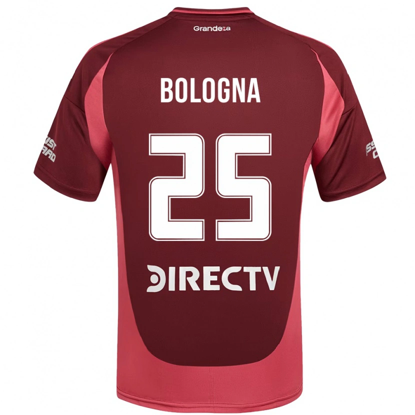 Danxen Enfant Maillot Enrique Bologna #25 Bordeaux Magenta Tenues Extérieur 2025/26 T-Shirt