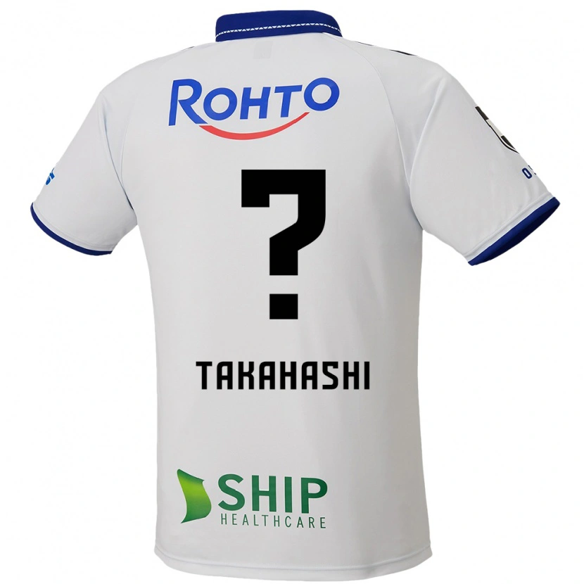 Danxen Enfant Maillot Ryuta Takahashi #0 Blanc Bleu Noir Tenues Extérieur 2025/26 T-Shirt